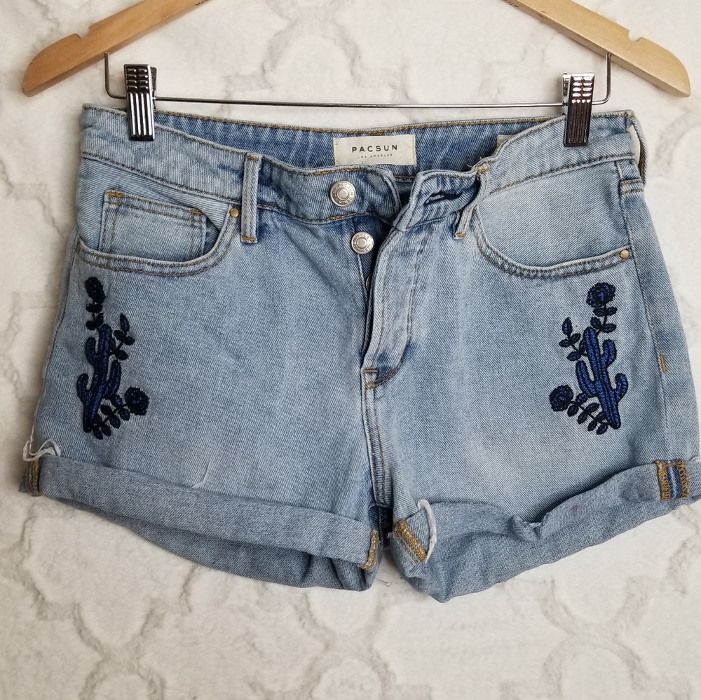 PacSun Cuffed Girlfriend Denim Jean Shorts